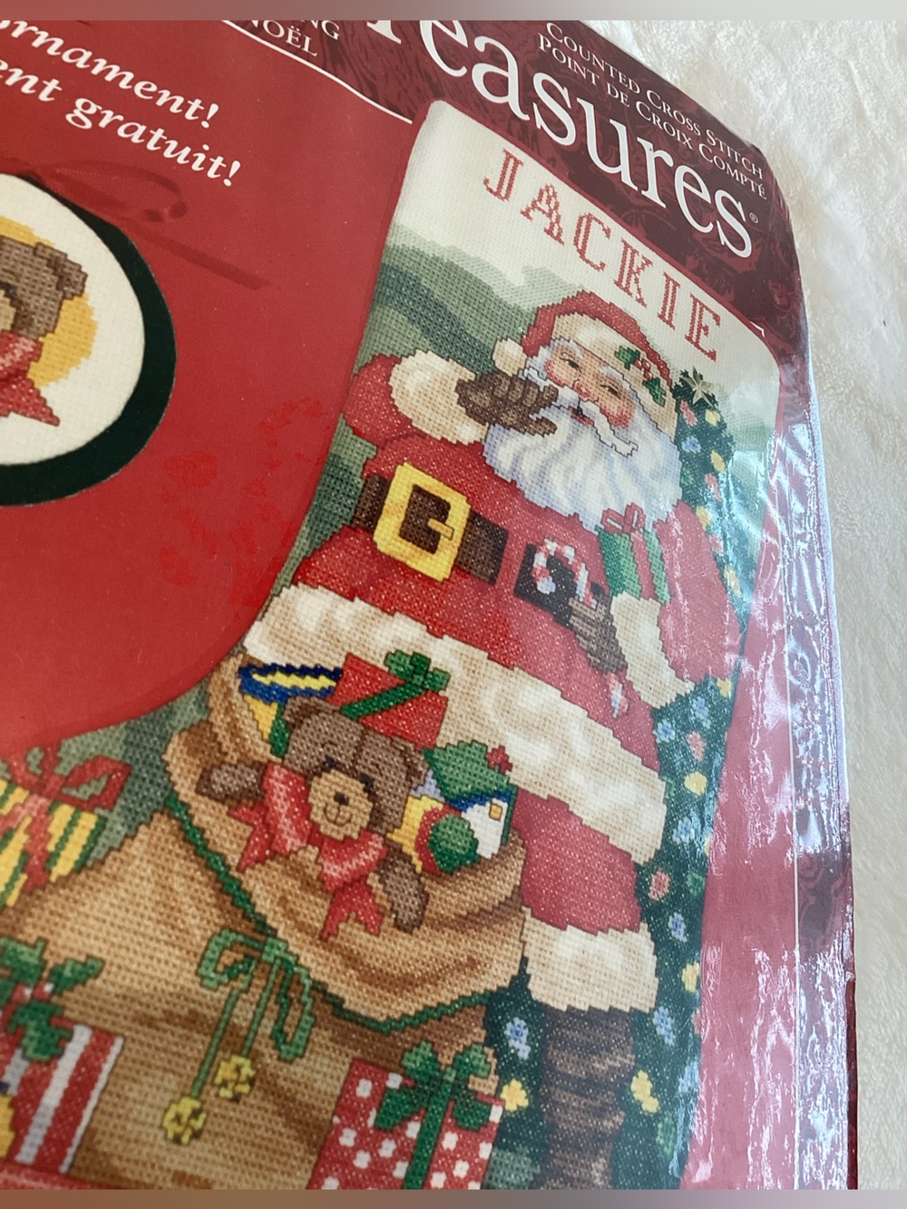 Cross Stitch Stocking Kit NEW Christmas Holiday Santa Embroidery - Picture 2 of 4